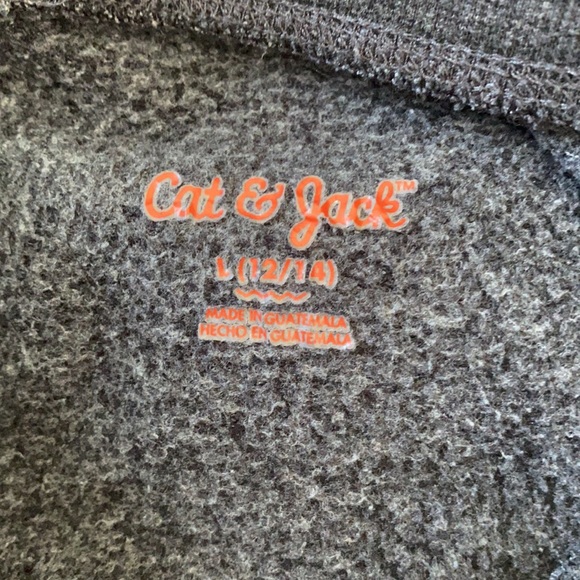 Cat & Jack Boys Spiderweb Sweatsuit Hoody Joggers Outfit SZ 12-14 Halloween - Picture 5 of 5